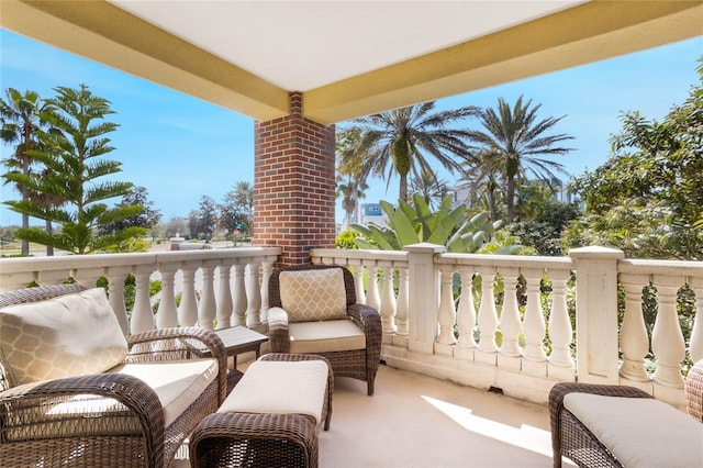 view of balcony