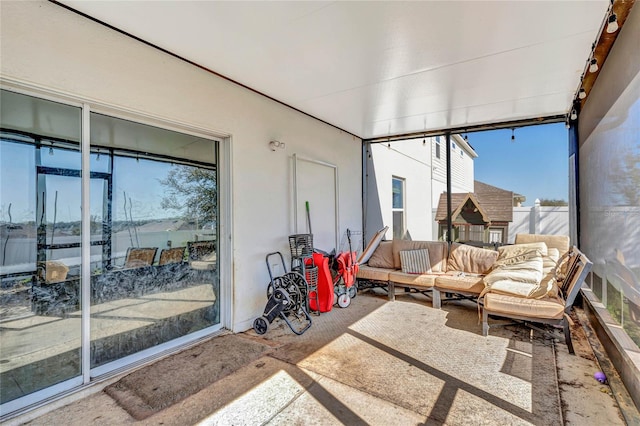 view of sunroom / solarium