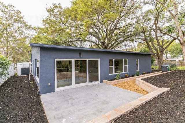 rear view of property with a patio