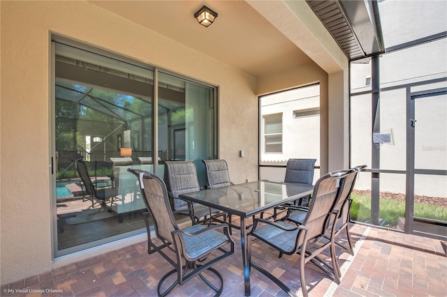 view of sunroom / solarium