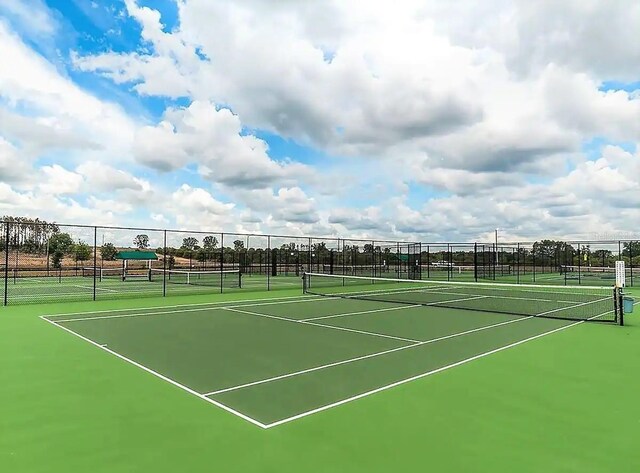 view of tennis court