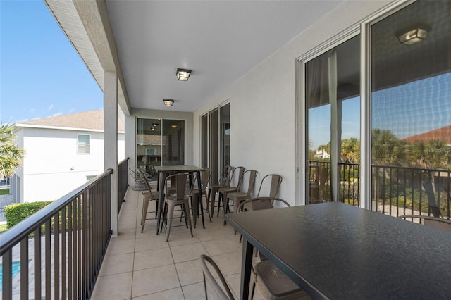 view of balcony