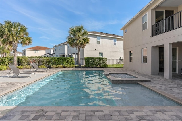 view of pool with a patio area