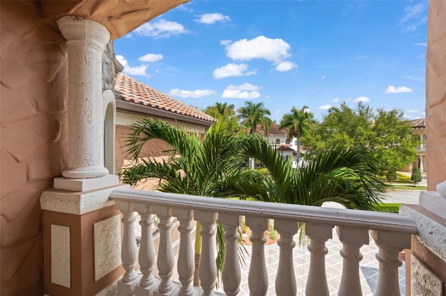 view of balcony