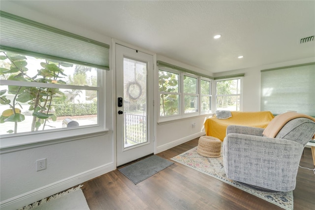 view of sunroom