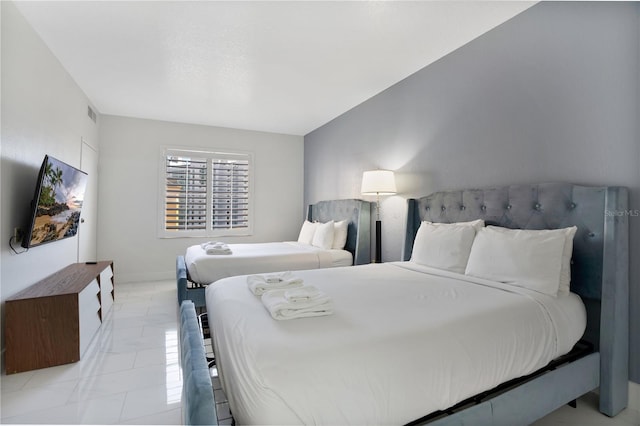 view of tiled bedroom