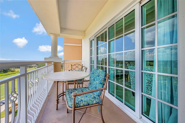 view of balcony