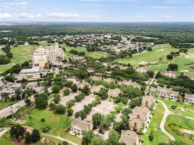 aerial view with golf course view