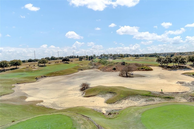 view of home's community featuring view of golf course
