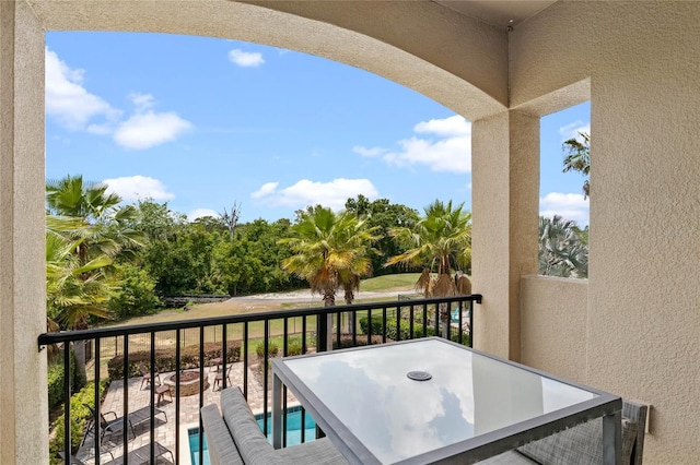 view of balcony