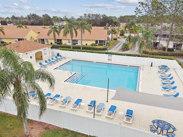 view of pool with a patio area