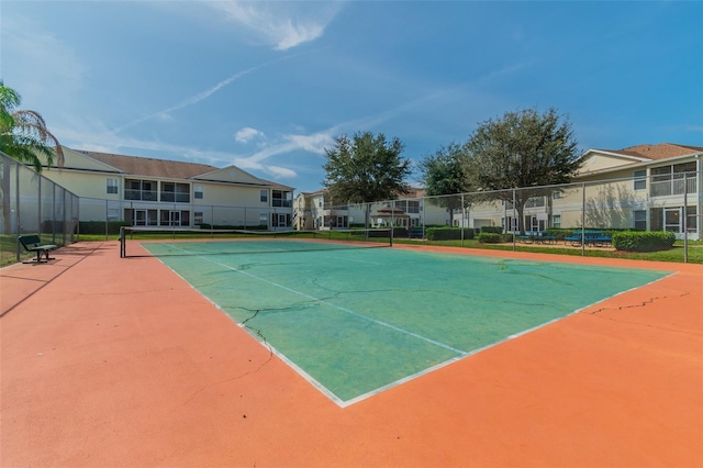 view of tennis court