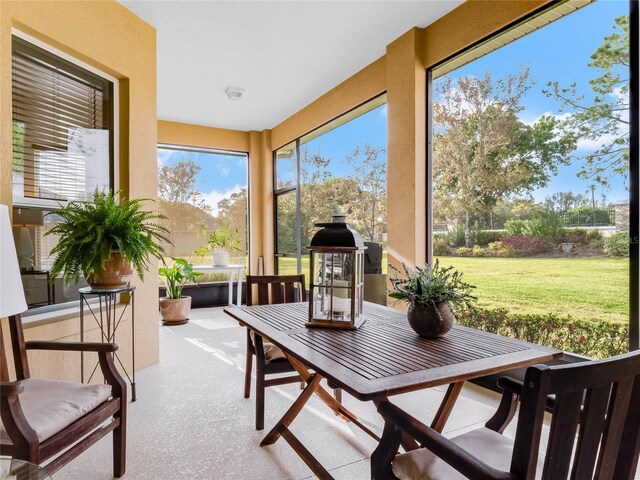 view of sunroom / solarium