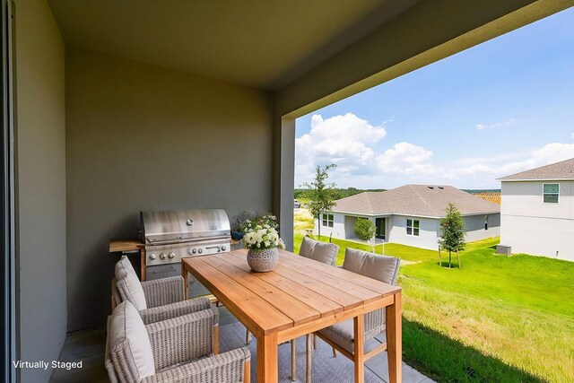 view of patio / terrace featuring area for grilling