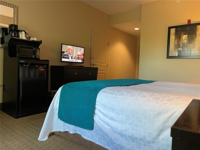 bedroom featuring carpet flooring