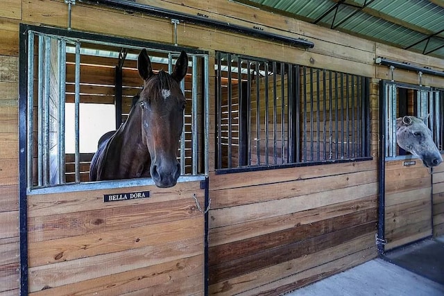 view of stable