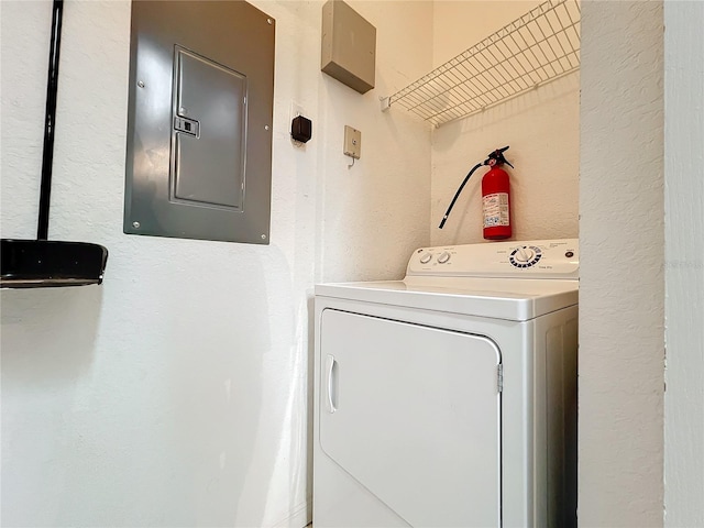 washroom with washer / dryer