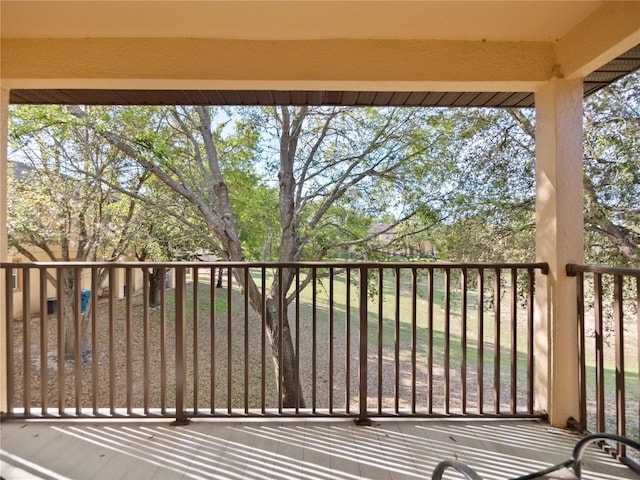 view of balcony