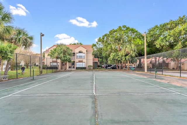 view of sport court