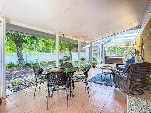 view of sunroom / solarium