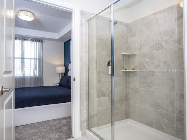 bathroom with an enclosed shower