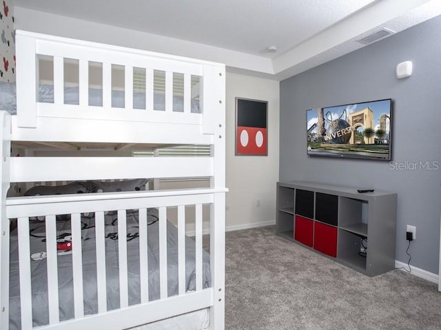 bedroom with carpet