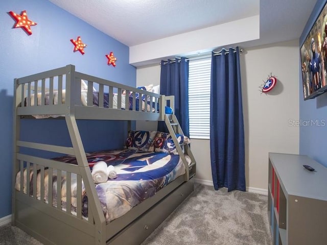 bedroom with carpet flooring