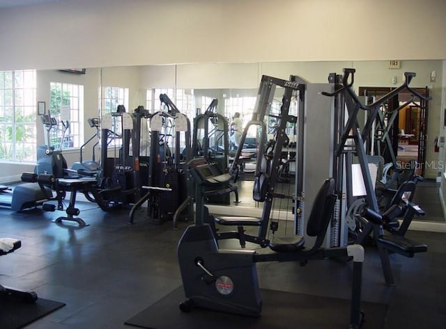 view of workout area