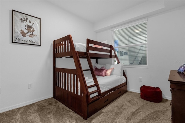 bedroom with carpet floors