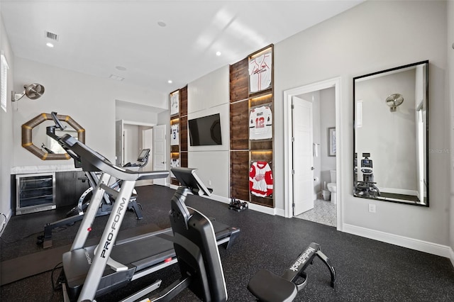 view of workout room