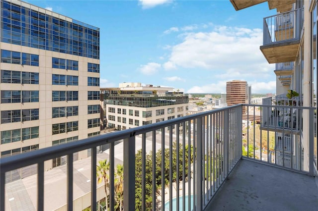 view of balcony