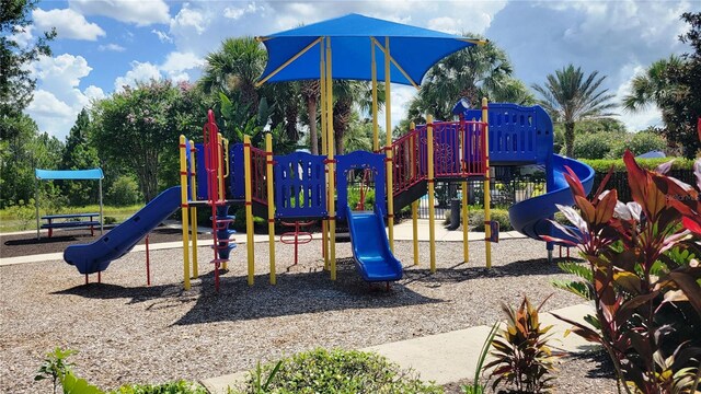 view of jungle gym