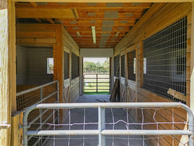 view of horse barn