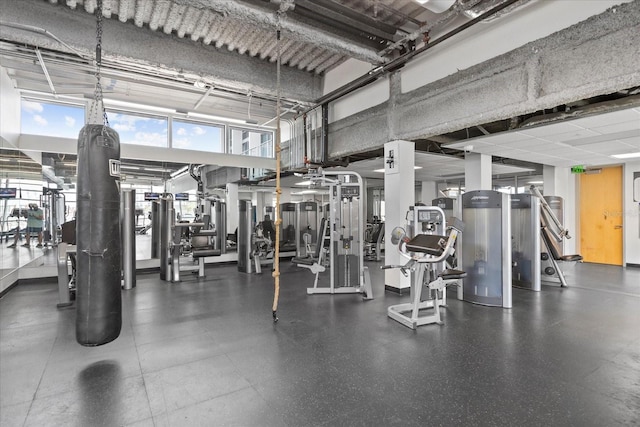 view of exercise room