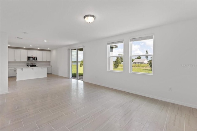 view of unfurnished living room