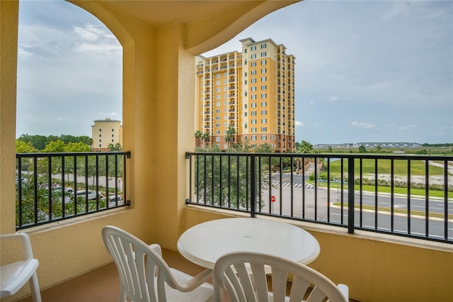 view of balcony