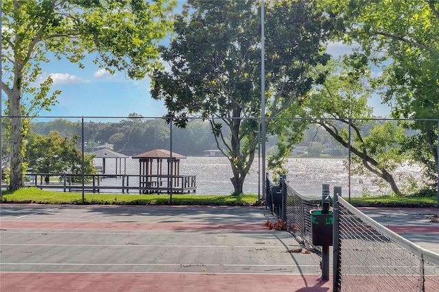 view of tennis court