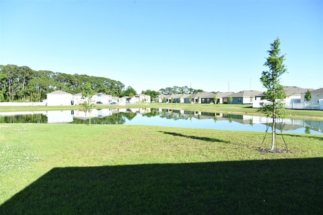 view of property view of water