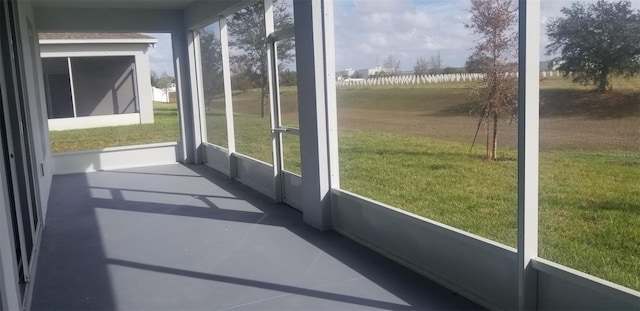 view of sunroom