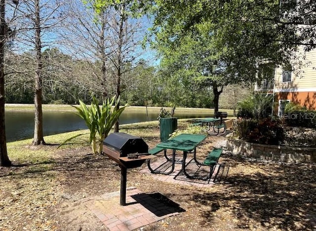 view of property's community featuring a water view