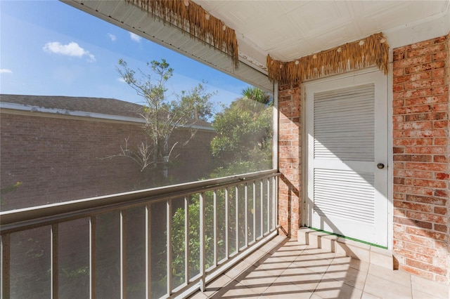 view of balcony