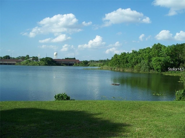 view of property view of water