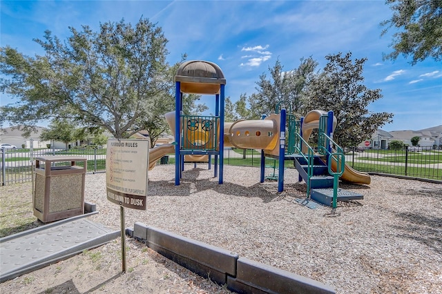 view of jungle gym