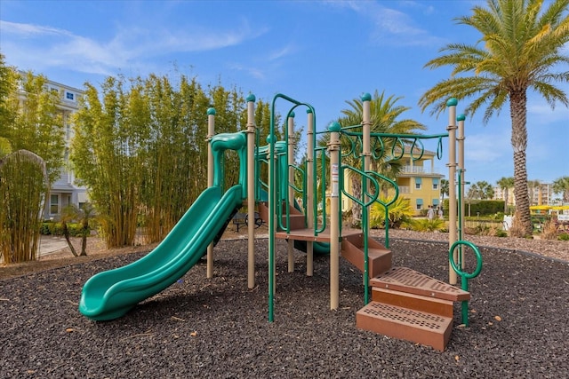 view of jungle gym