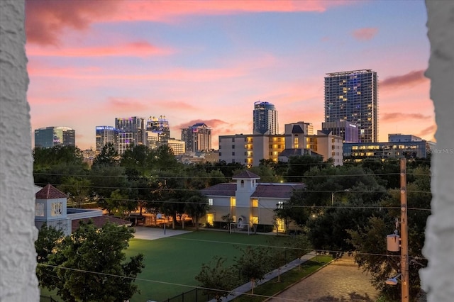 view of property's view of city