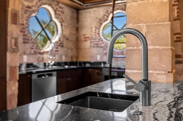 kitchen with sink and dishwasher