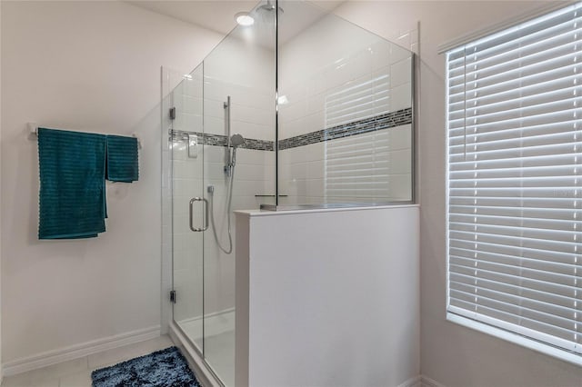 687 Campo Ln, Davenport, FL 33837 - full bathroom featuring a shower stall and tile patterned flooring