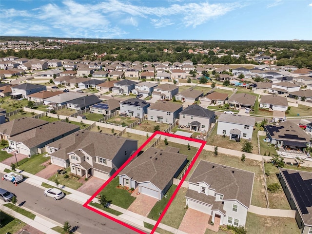 687 Campo Ln, Davenport, FL 33837 - aerial view of property's location with property parcel outlined