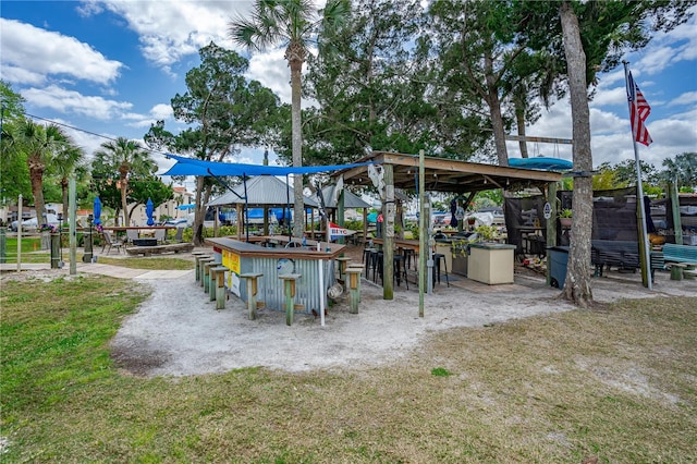 surrounding community with a lawn