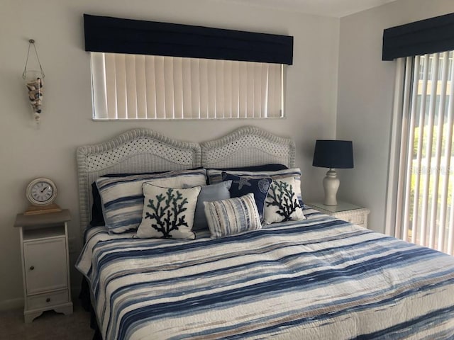 bedroom with carpet flooring